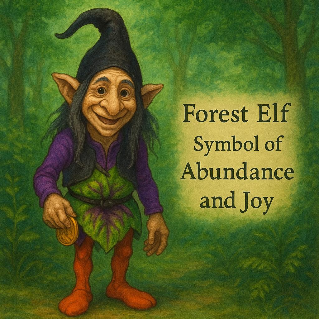 Handmade Forest Elf – Symbol of Abundance and Joy (Approx. 15 cm)