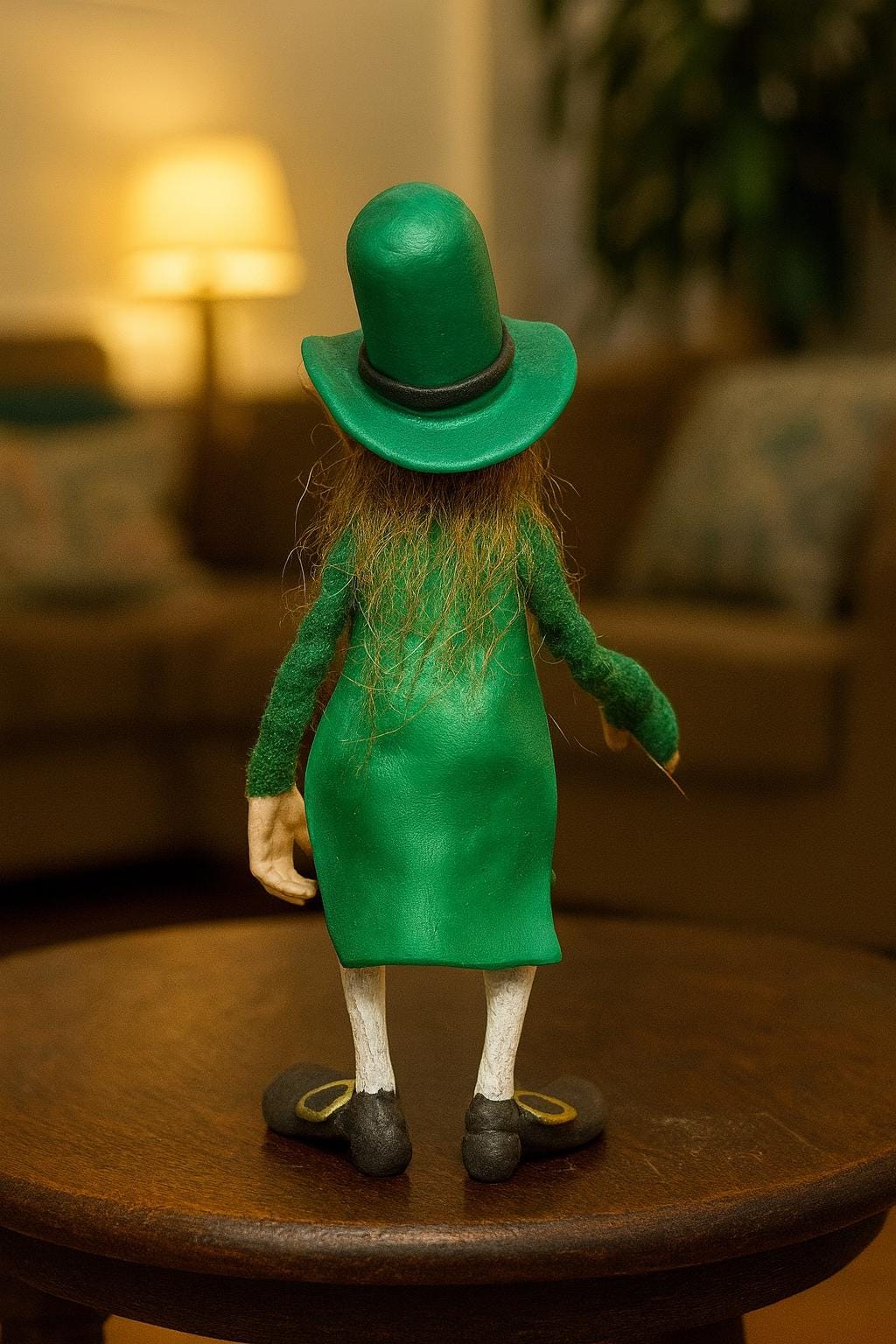 Leprechaun Guardian of Fortune with Golden Coin