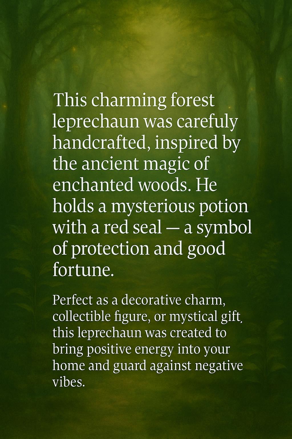 Handmade Forest Gnome Figurine: Elrik the Leafkeeper, Magical Home Decor