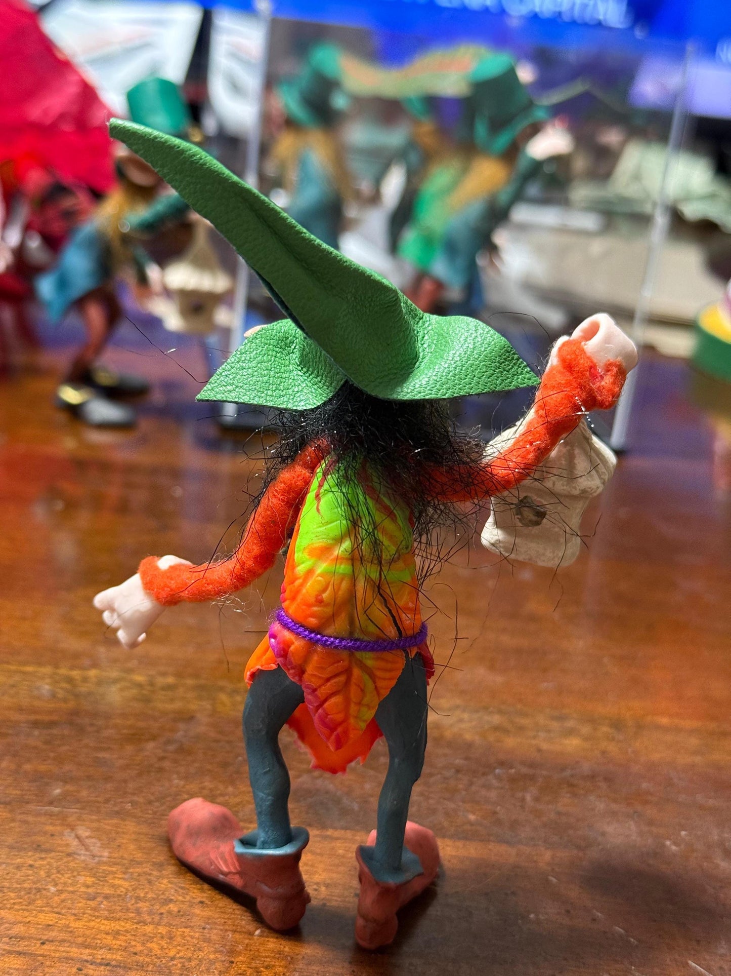 Handmade Forest Gnome with Lantern: Mystical Home Protector